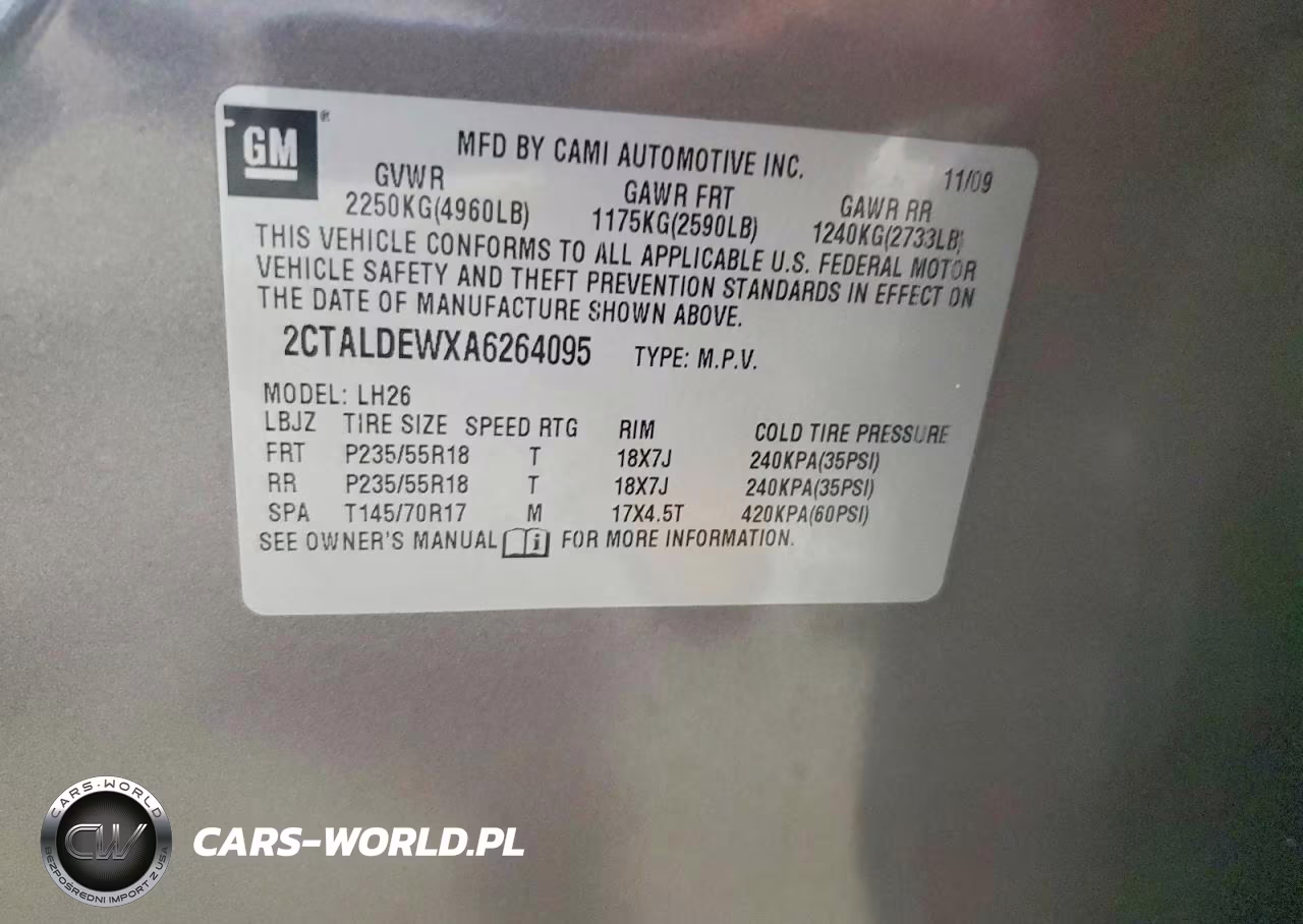 2010 GMC Terrain Sle VIN:2CTALDEWXA6264095 - 12