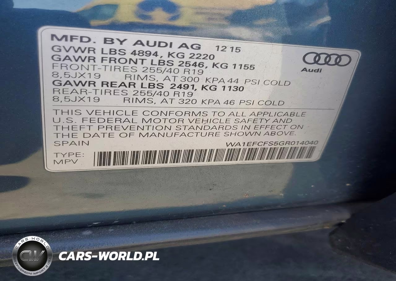 2016 Audi Q3 Premium Plus VIN:WA1EFCFS5GR014040 - 13