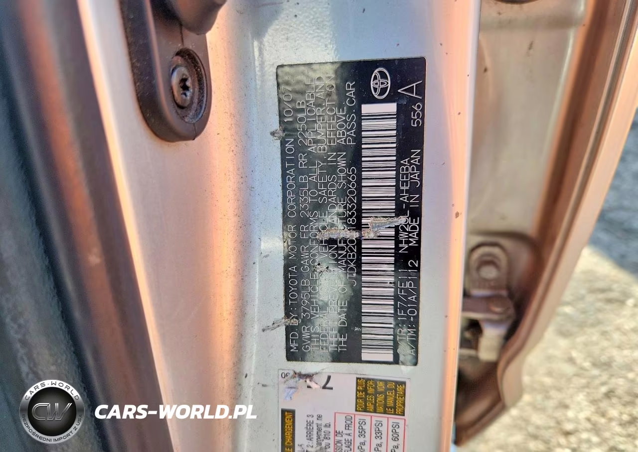 2008 Toyota Prius Base VIN:JTDKB20U183320665 - 12