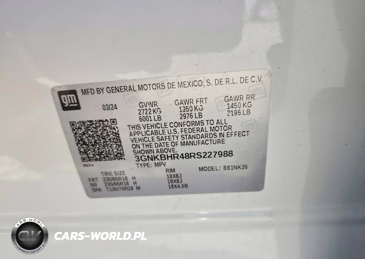 2024 Chevrolet Blazer 2Lt VIN:3GNKBHR48RS227988 - 12