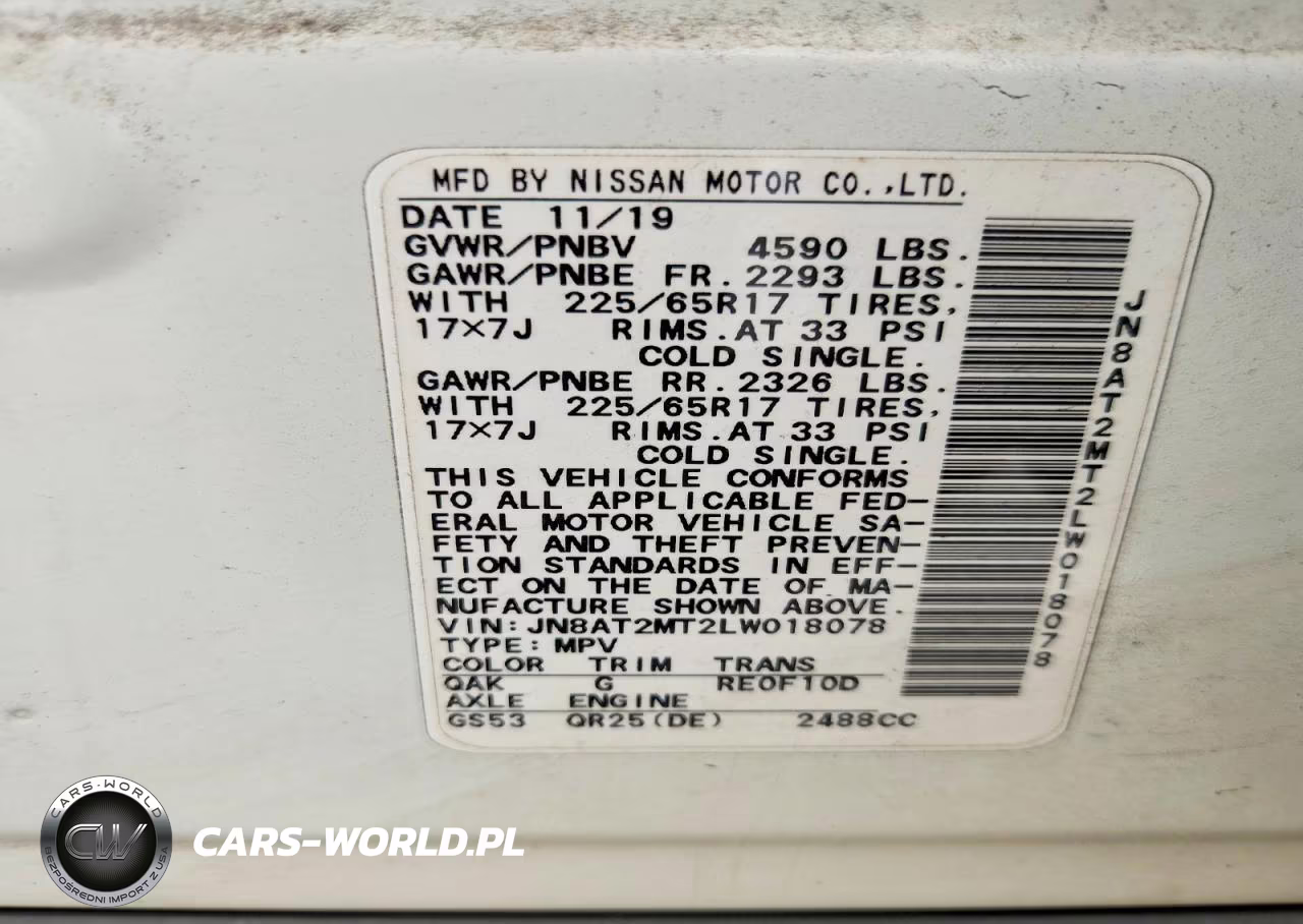 2020 Nissan Rogue S VIN:JN8AT2MT2LW018078 - 13