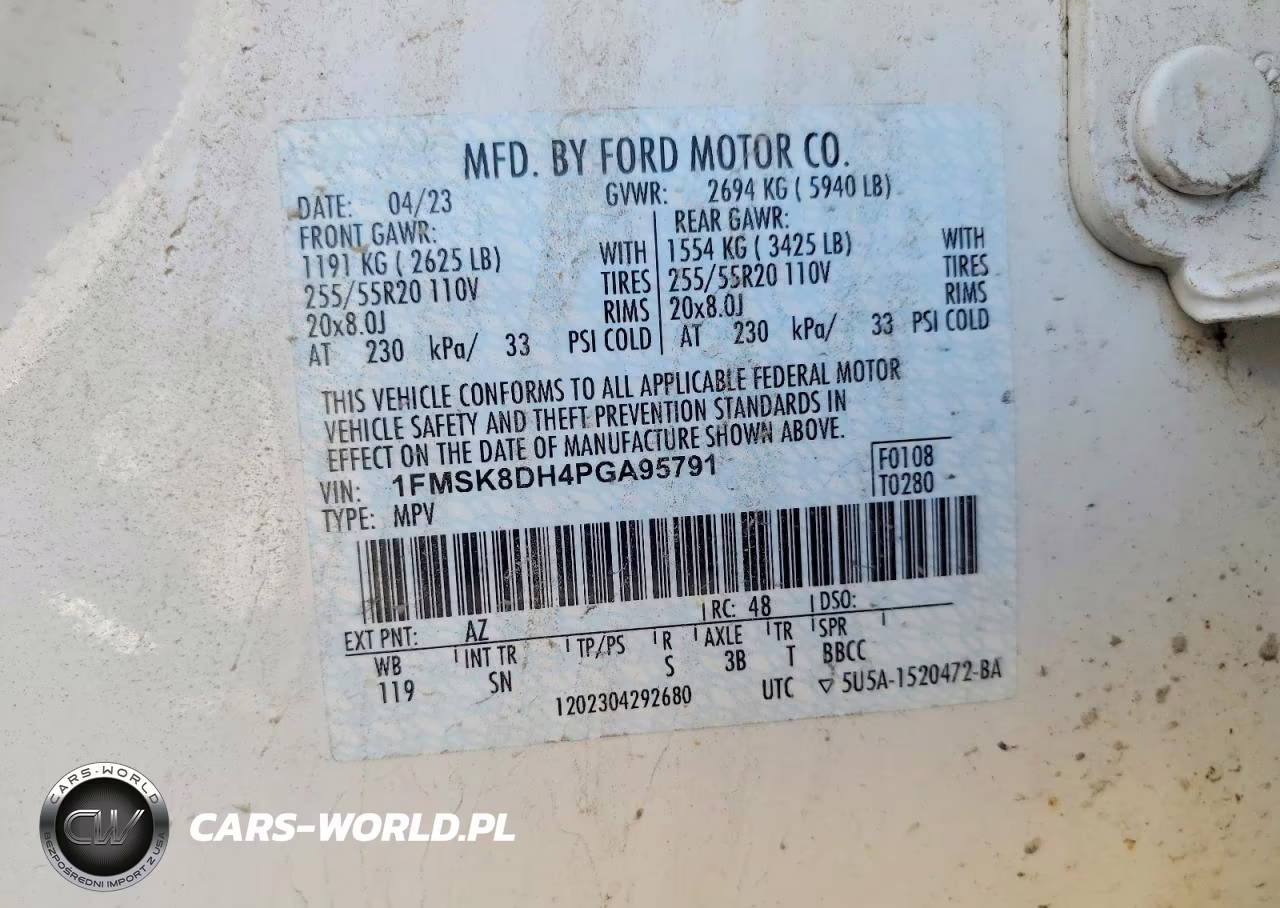 2023 Ford Explorer Xlt VIN:1FMSK8DH4PGA95791 - 14