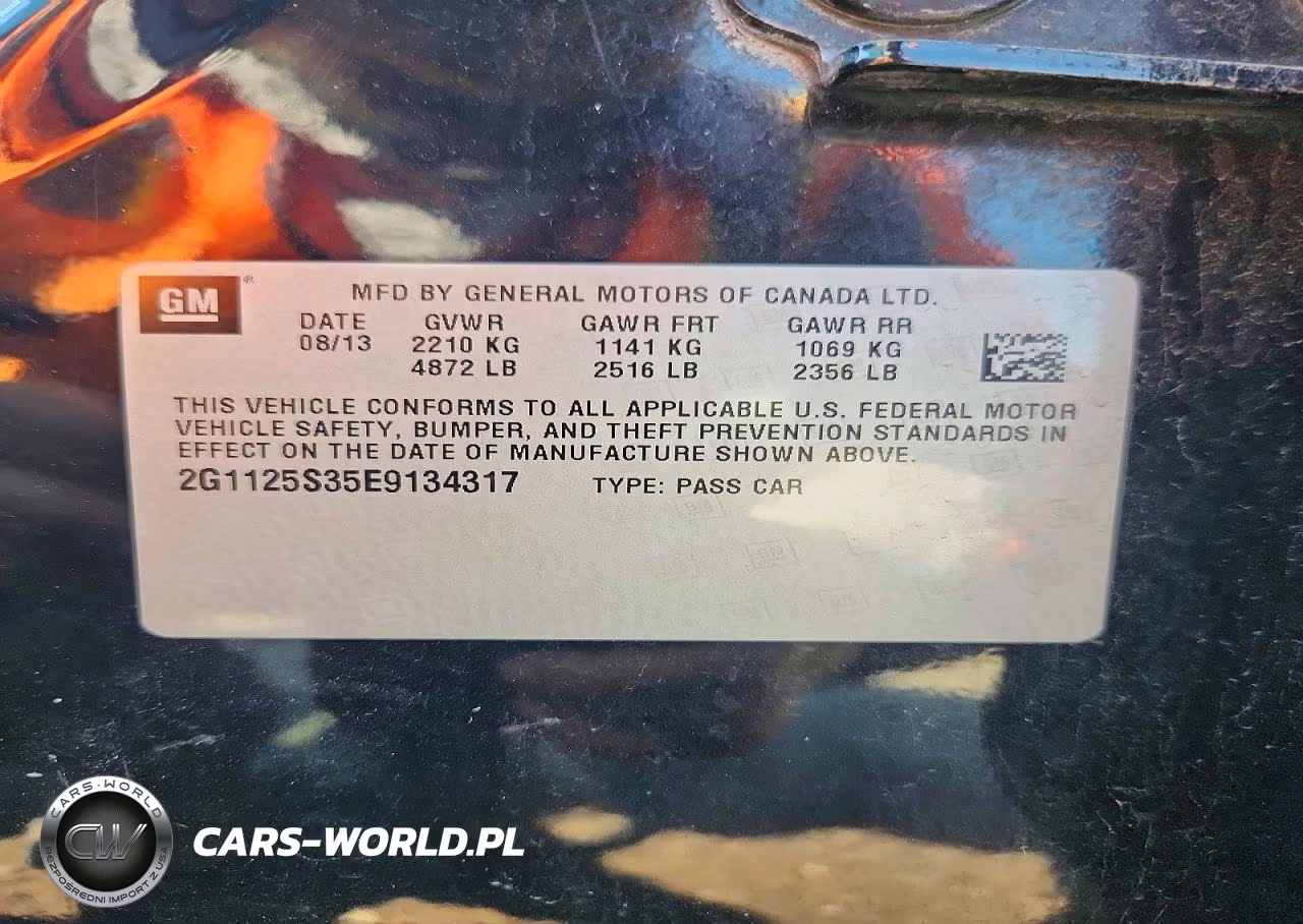 2014 Chevrolet Impala Lt VIN:2G1125S35E9134317 - 12