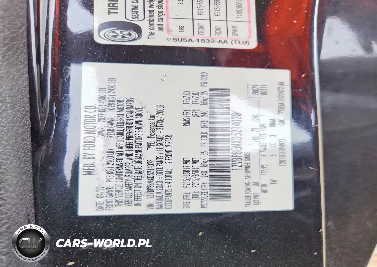 2013 Ford Mustang VIN:1ZVBP8EMXD5214028 - 13