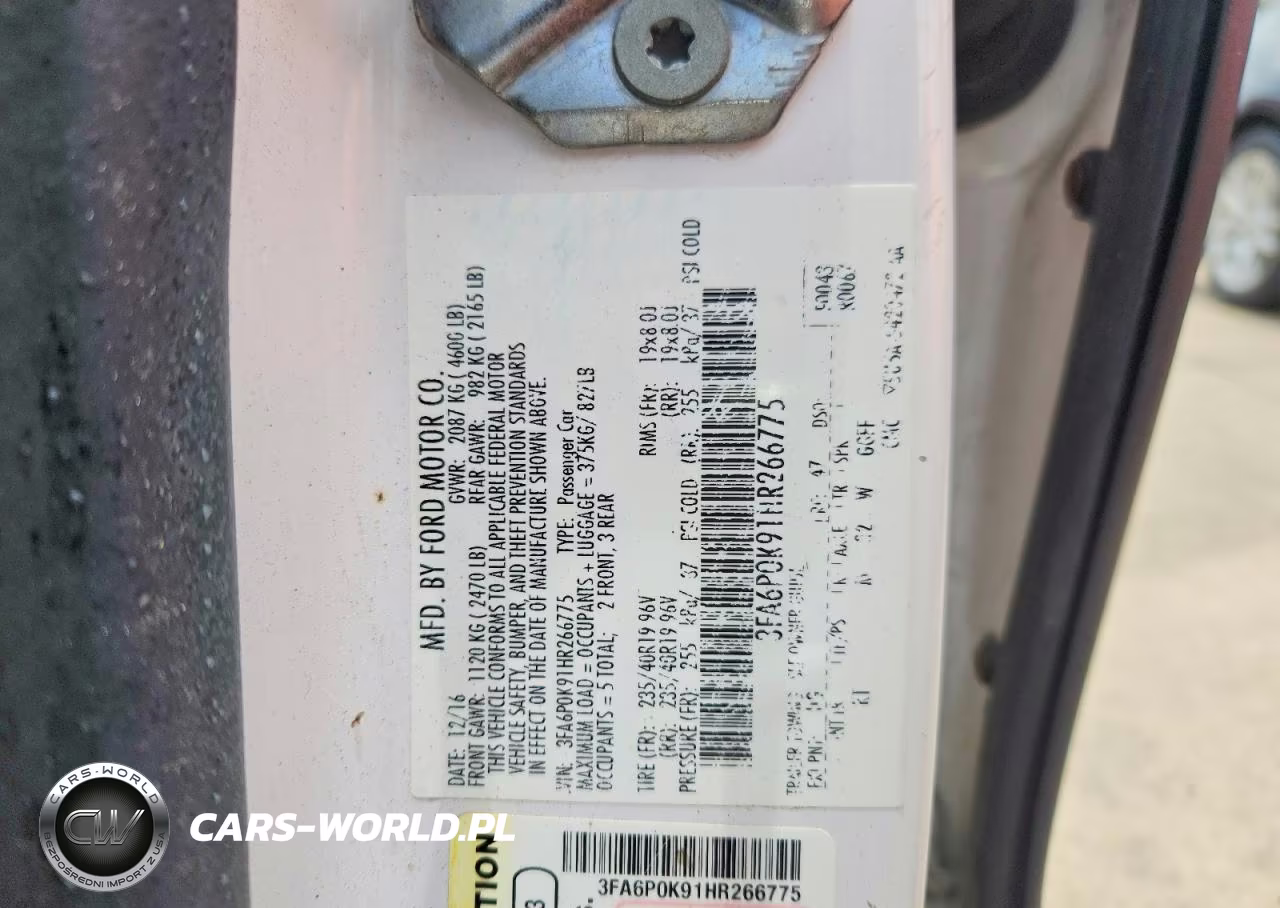 2017 Ford Fusion Titanium VIN:3FA6P0K91HR266775 - 12