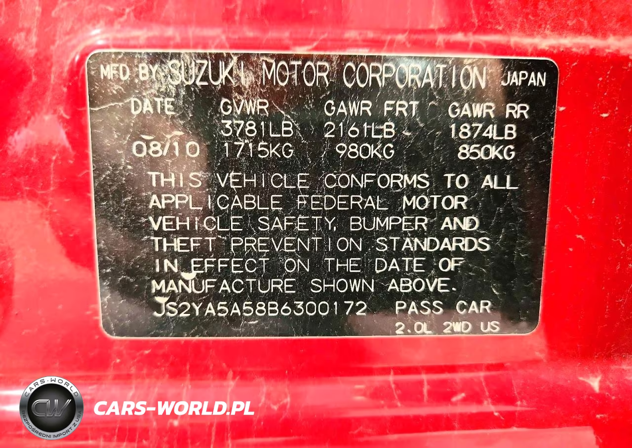 2011 Suzuki Sx4 VIN:JS2YA5A58B6300172 - 12