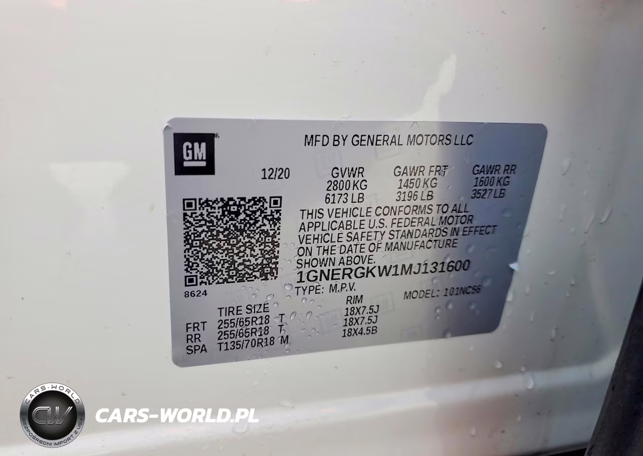 2021 Chevrolet Traverse Lt VIN:1GNERGKW1MJ131600 - 13