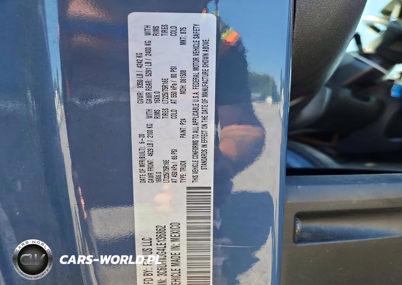 2020 Ram Promaster 3500 Delivery Van VIN:3C6URVJG4LE136862 - 13