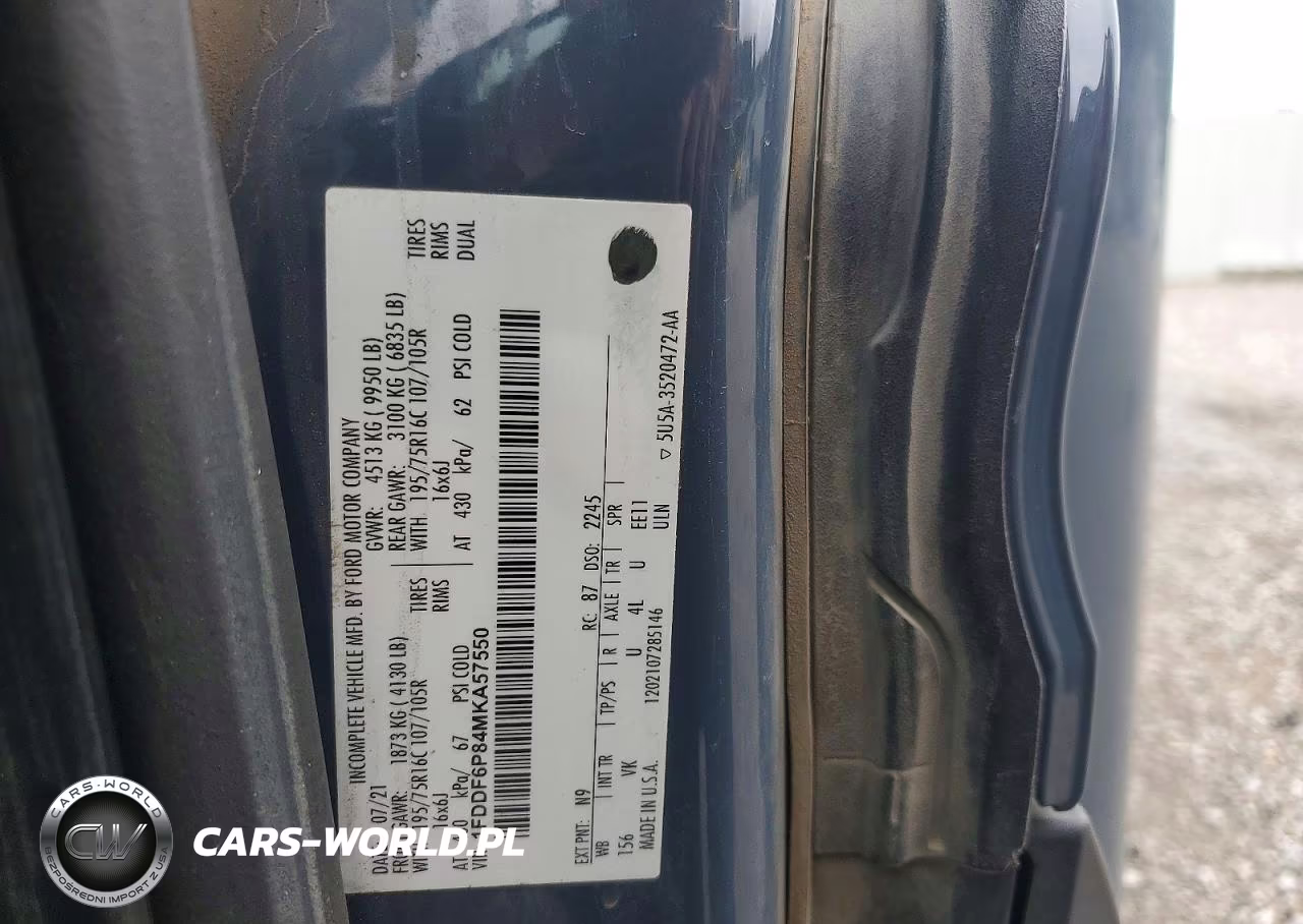2021 Ford Transit-350 Cutaway VIN:1FDDF6P84MKA57550 - 13