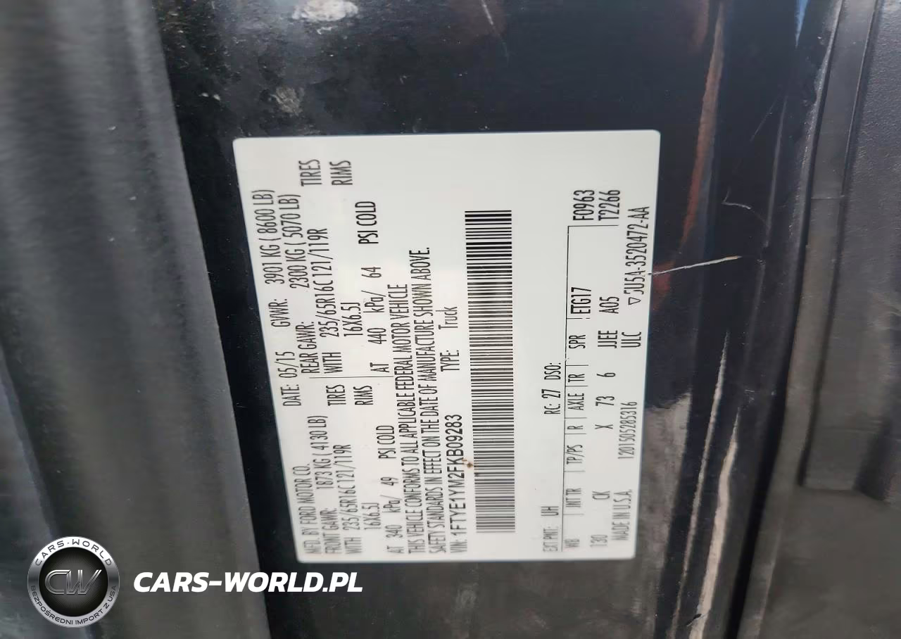 2015 Ford Transit T-150 VIN:1FTYE1YM2FKB09283 - 13