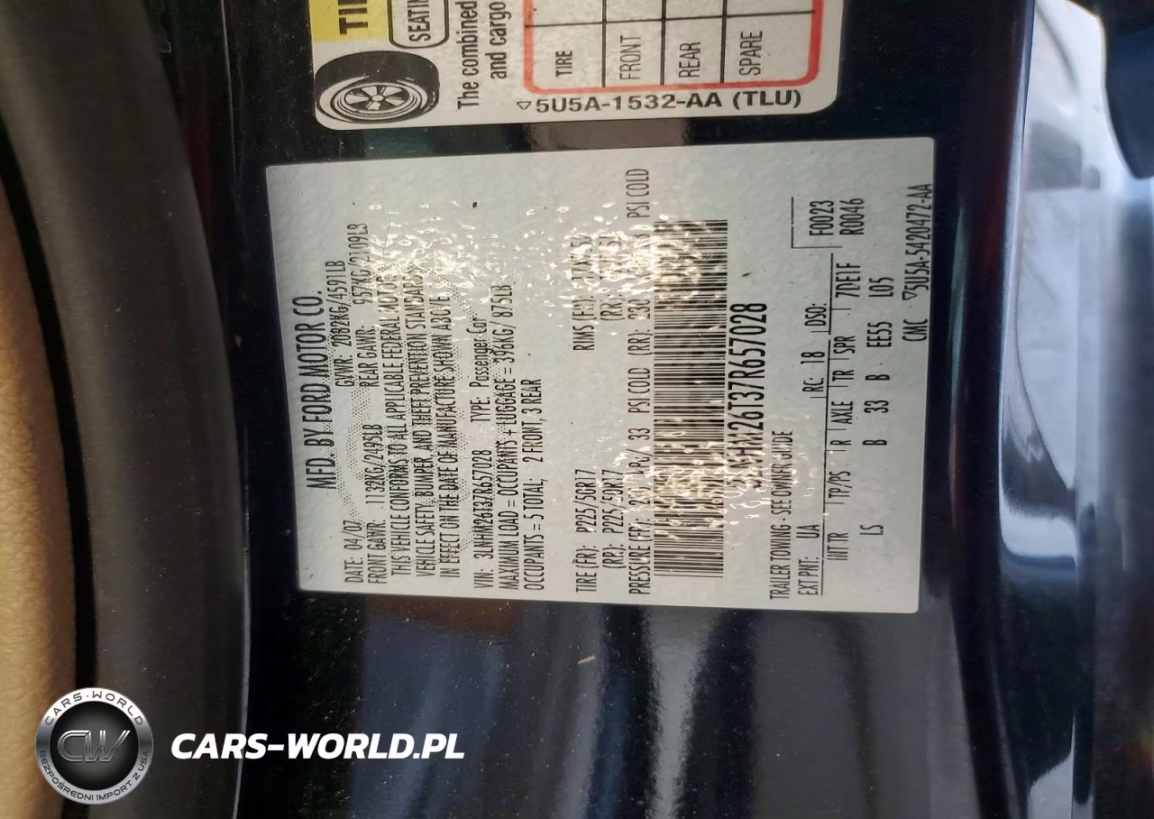 2007 Lincoln Mkz VIN:3LNHM26T37R657028 - 12