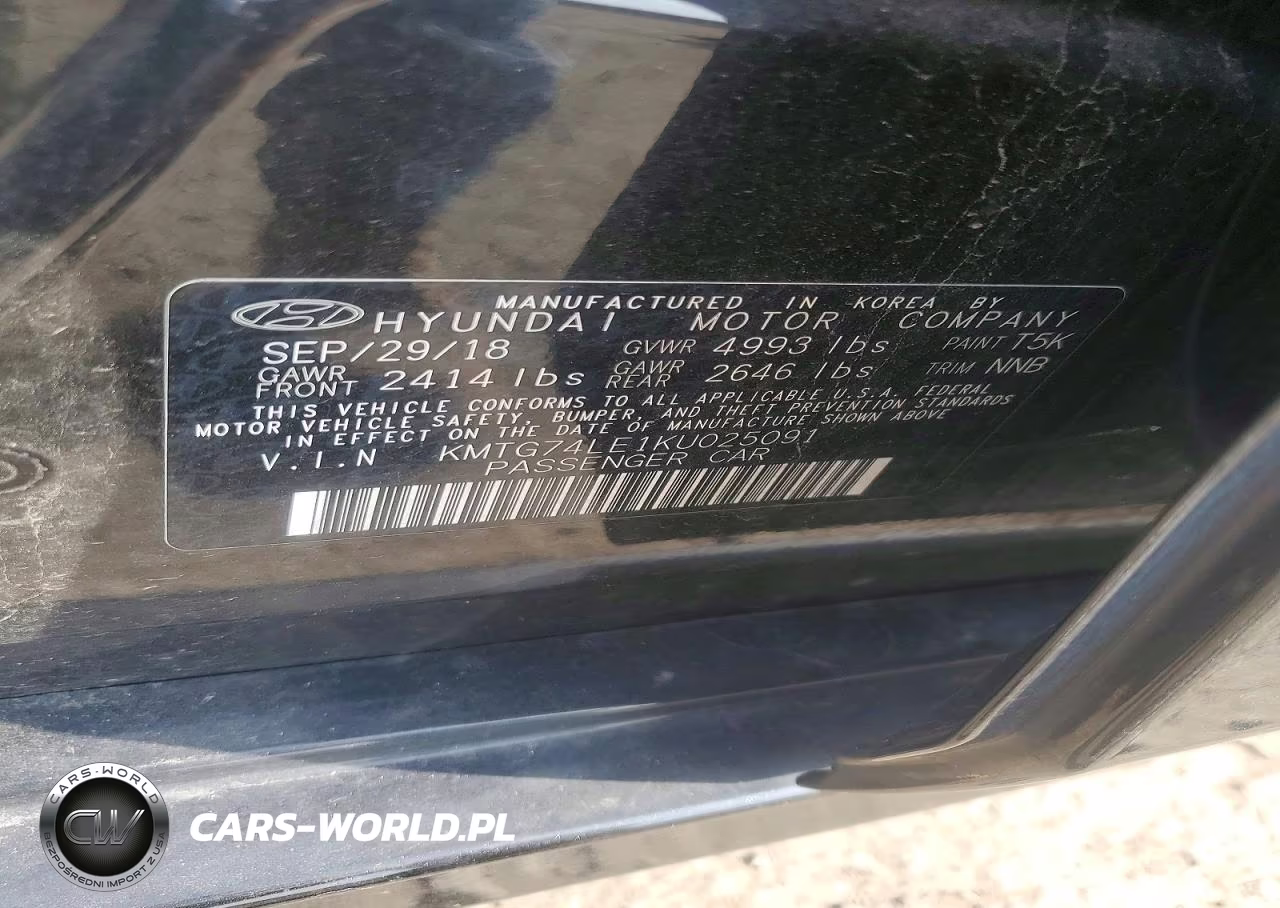 2019 Genesis G70 Elite VIN:KMTG74LE1KU025091 - 12