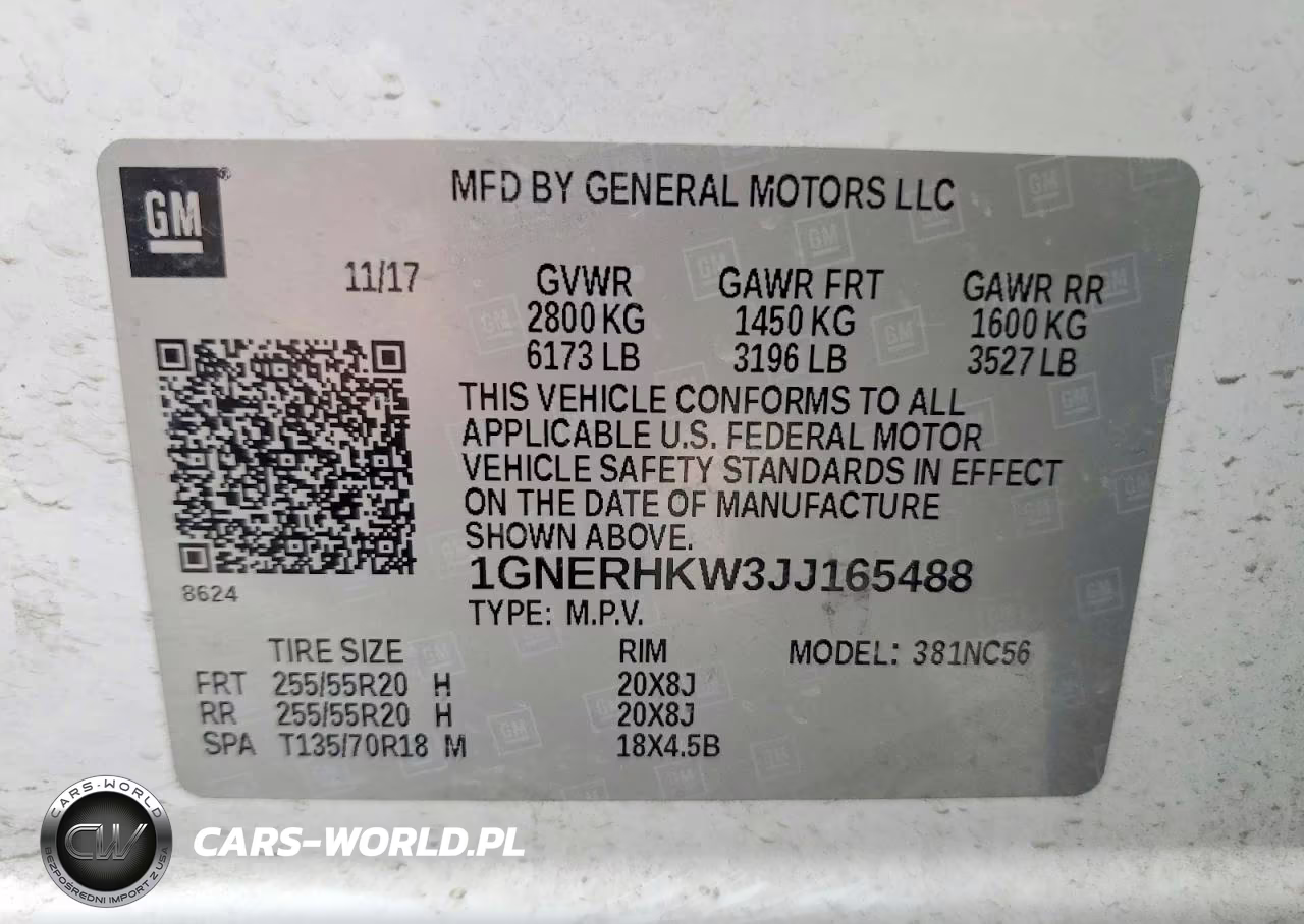 2018 Chevrolet Traverse Lt VIN:1GNERHKW3JJ165488 - 13