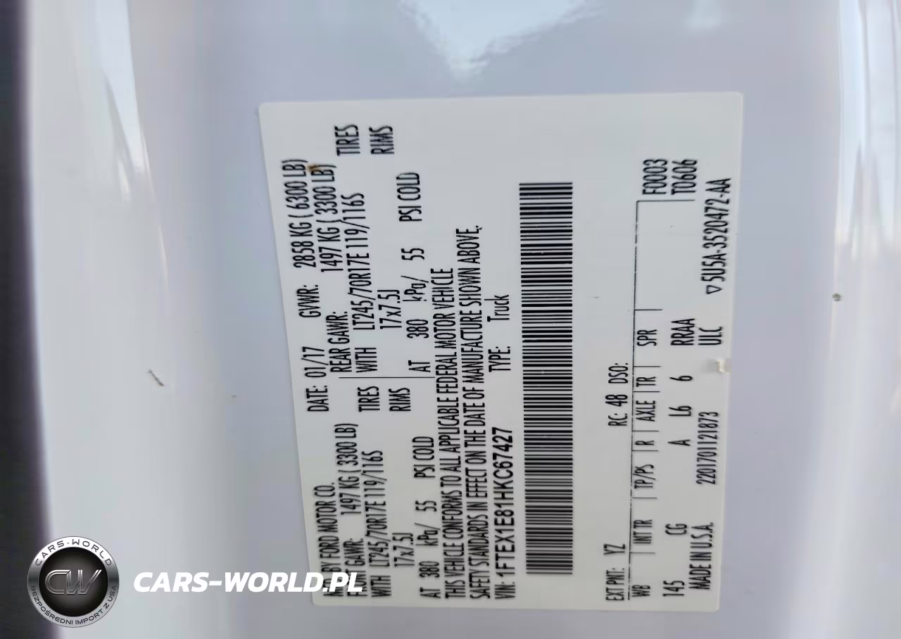 2017 Ford F150 Super Cab VIN:1FTEX1E81HKC67427 - 12