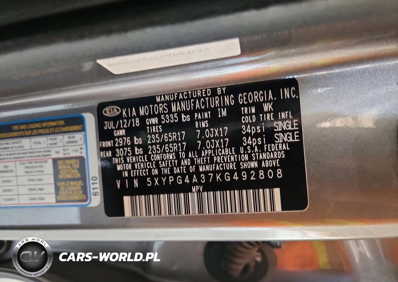 2019 Kia Sorento L VIN:5XYPG4A37KG492808 - 13