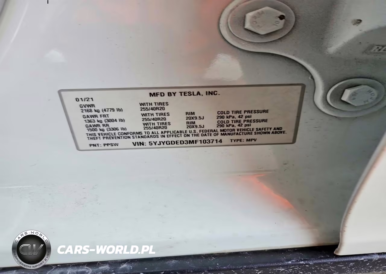 2021 Tesla Model Y VIN:5YJYGDED3MF103714 - 12