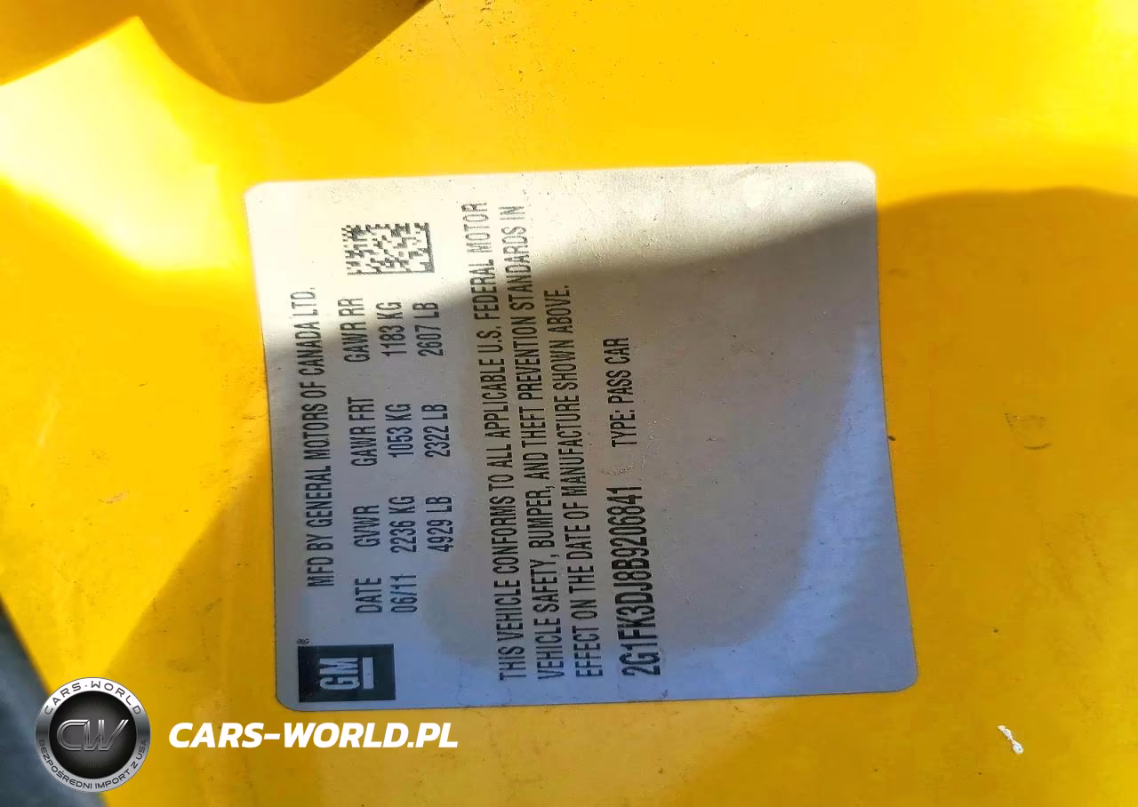 2011 Chevrolet Camaro 2Ss VIN:2G1FK3DJ8B9206841 - 12