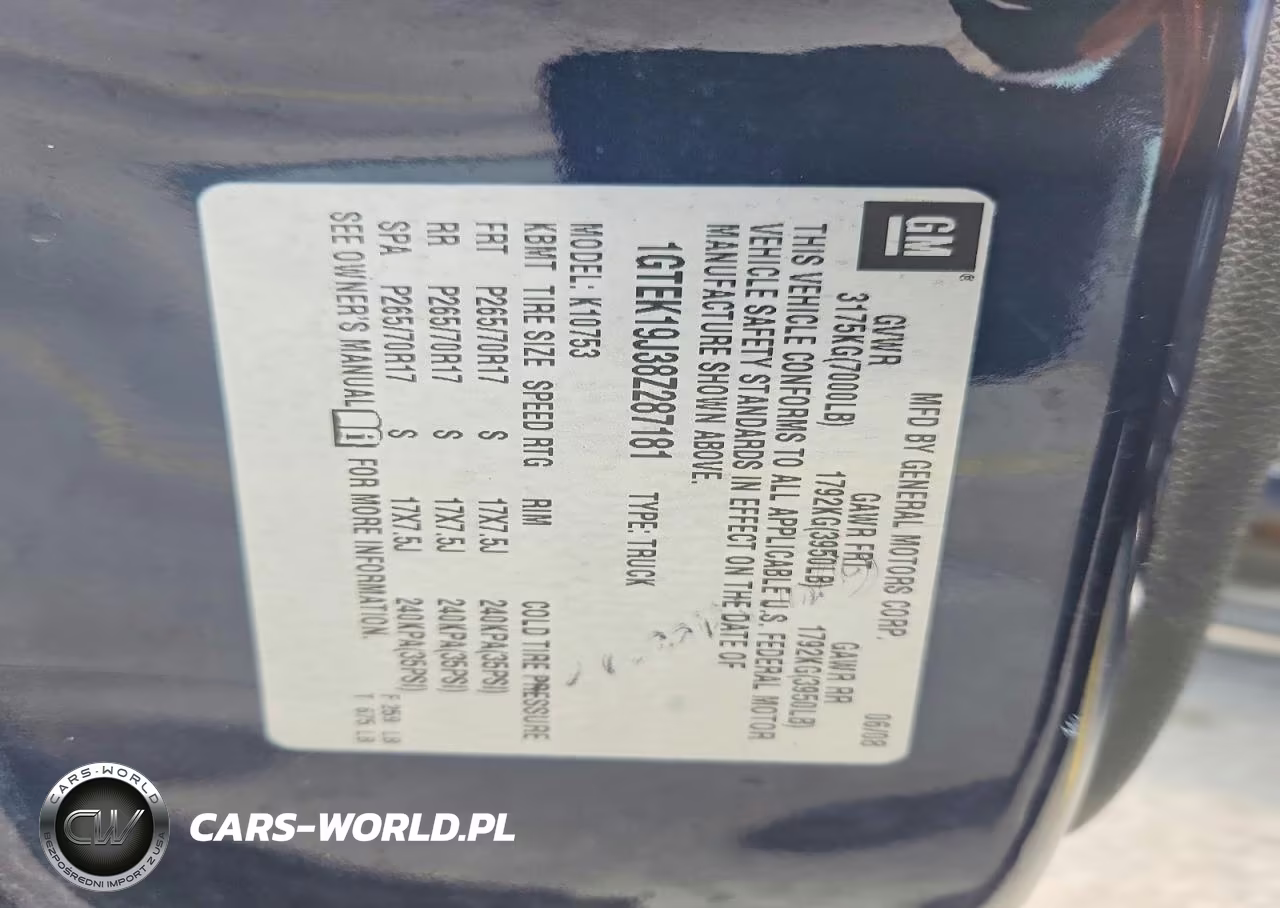2008 GMC Sierra K1500 VIN:1GTEK19J38Z287181 - 13