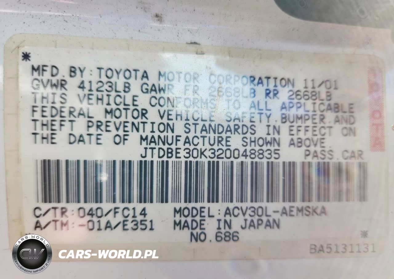 2002 Toyota Camry Se VIN:JTDBE30K320048835 - 13