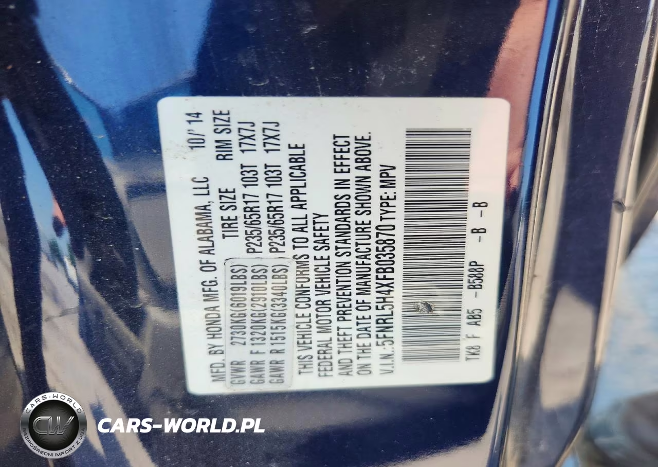 2015 Honda Odyssey Ex VIN:5FNRL5H4XFB035870 - 13