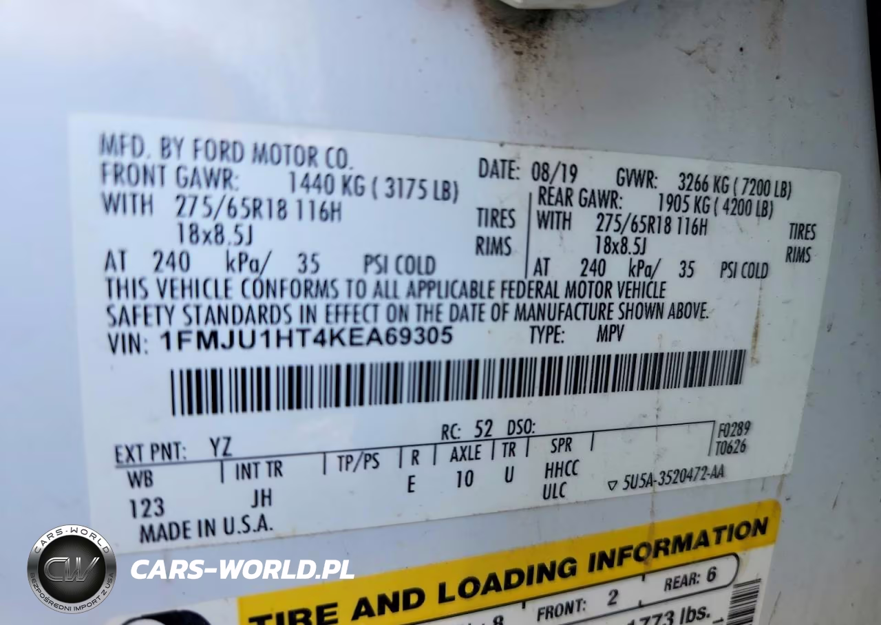 2019 Ford Expedition Xlt VIN:1FMJU1HT4KEA69305 - 13