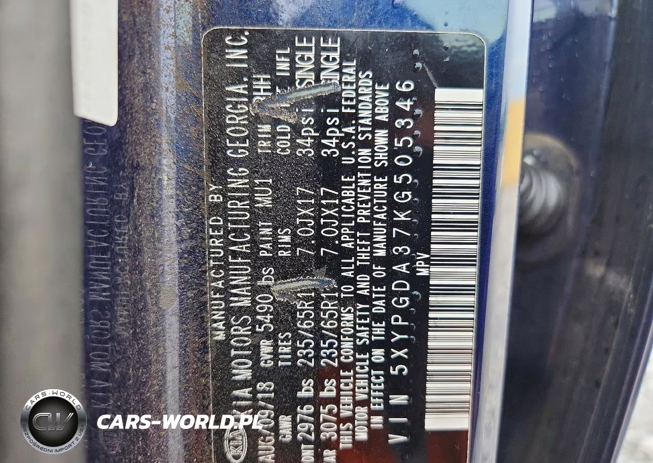 2019 Kia Sorento Lx VIN:5XYPGDA37KG505346 - 13
