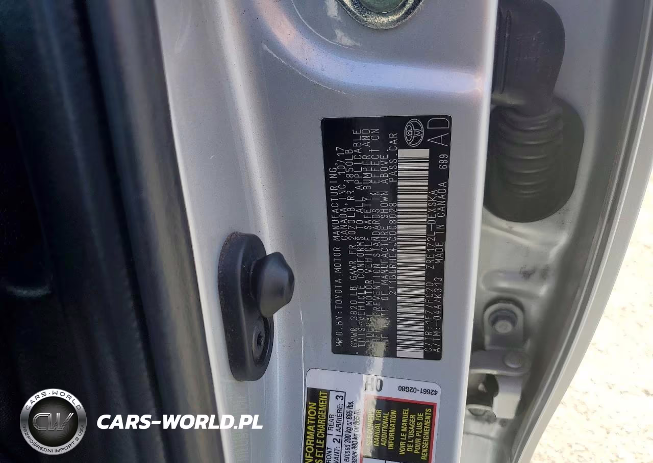 2018 Toyota Corolla Se VIN:2T1BURHE4JC008028 - 12
