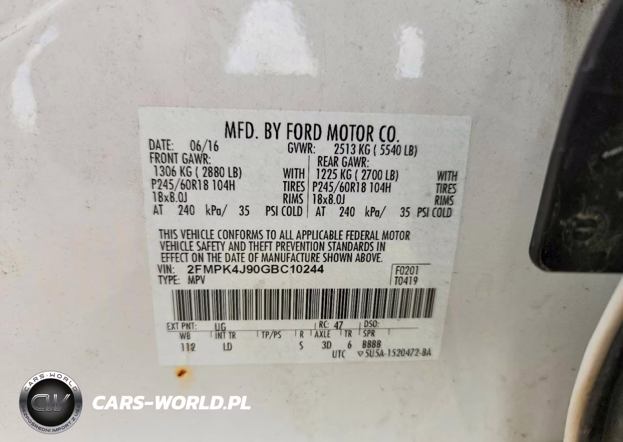 2016 Ford Edge Sel VIN:2FMPK4J90GBC10244 - 14