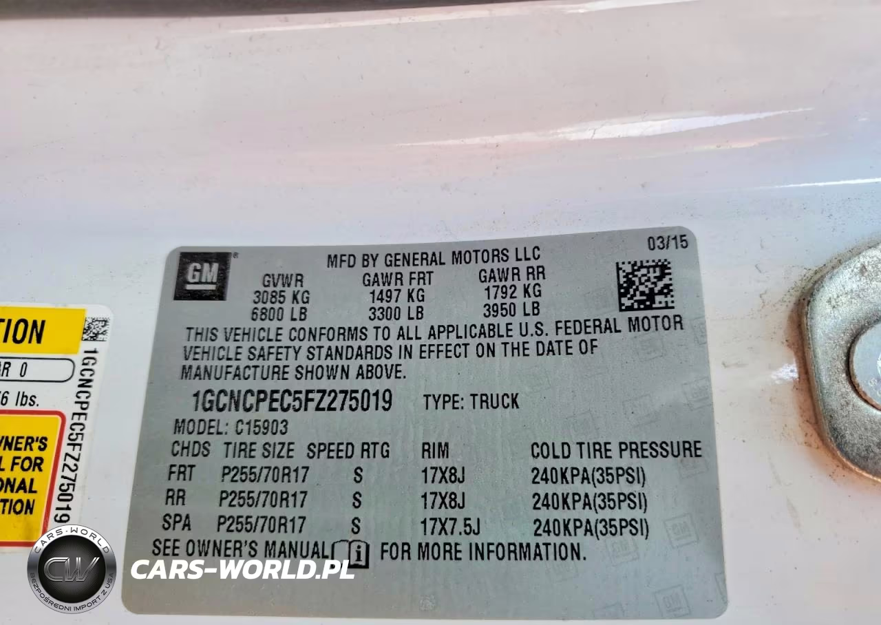 2015 Chevrolet Silverado C1500 VIN:1GCNCPEC5FZ275019 - 13