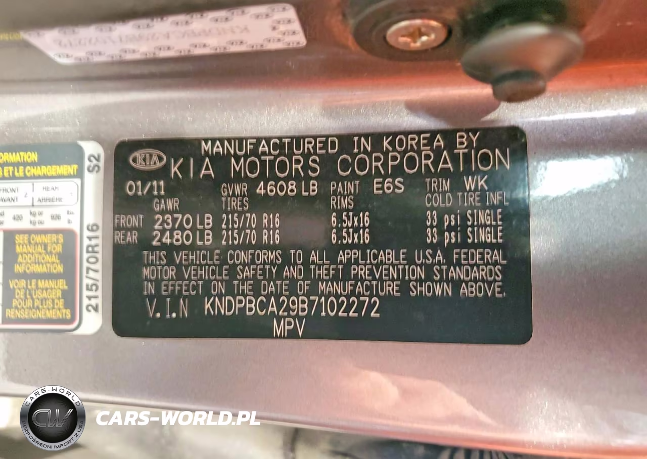 2011 Kia Sportage Lx VIN:KNDPBCA29B7102272 - 13