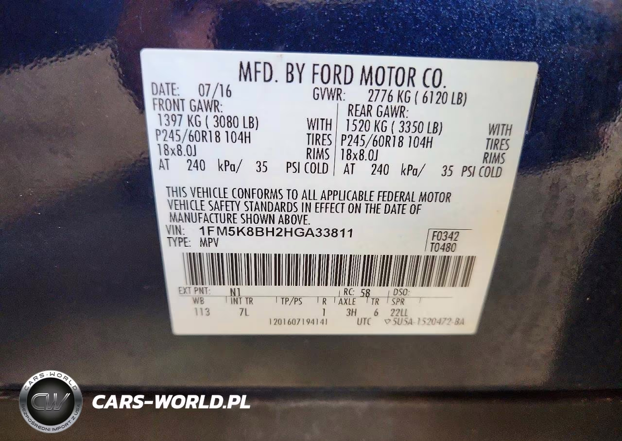 2017 Ford Explorer VIN:1FM5K8BH2HGA33811 - 13