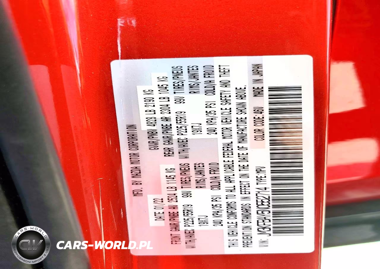 2022 Mazda Cx-5 VIN:JM3KFBAY5N0552714 - 14