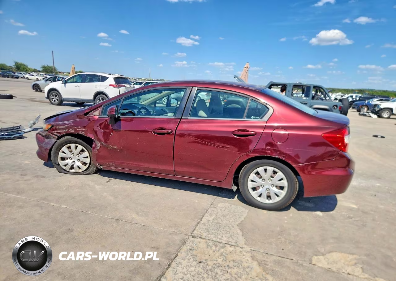 2012 Honda Civic Lx VIN:19XFB2F57CE089404 - 2