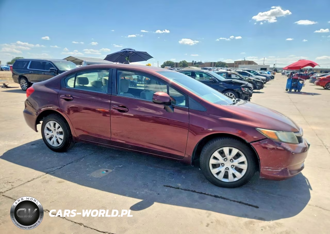 2012 Honda Civic Lx VIN:19XFB2F57CE089404 - 4