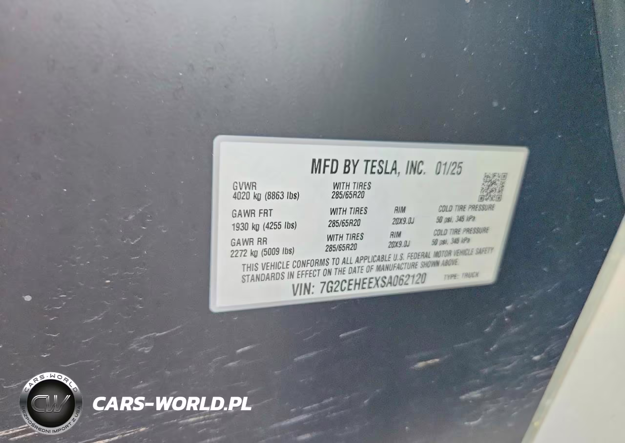 2025 Tesla Cybertruck VIN:7G2CEHEEXSA062120 - 13