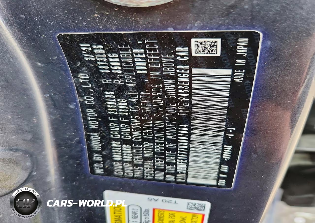 2022 Honda Civic Ex VIN:JHMFE1F77NX001004 - 12