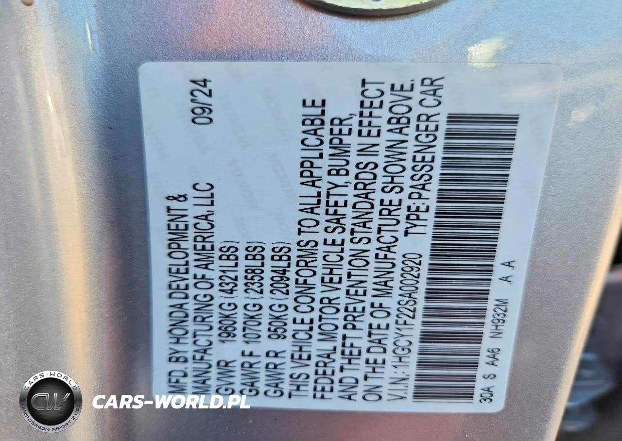 2025 Honda Accord Lx VIN:1HGCY1F22SA002920 - 12
