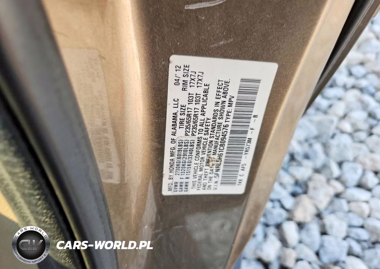 2012 Honda Odyssey Exl VIN:5FNRL5H61CB094576 - 13