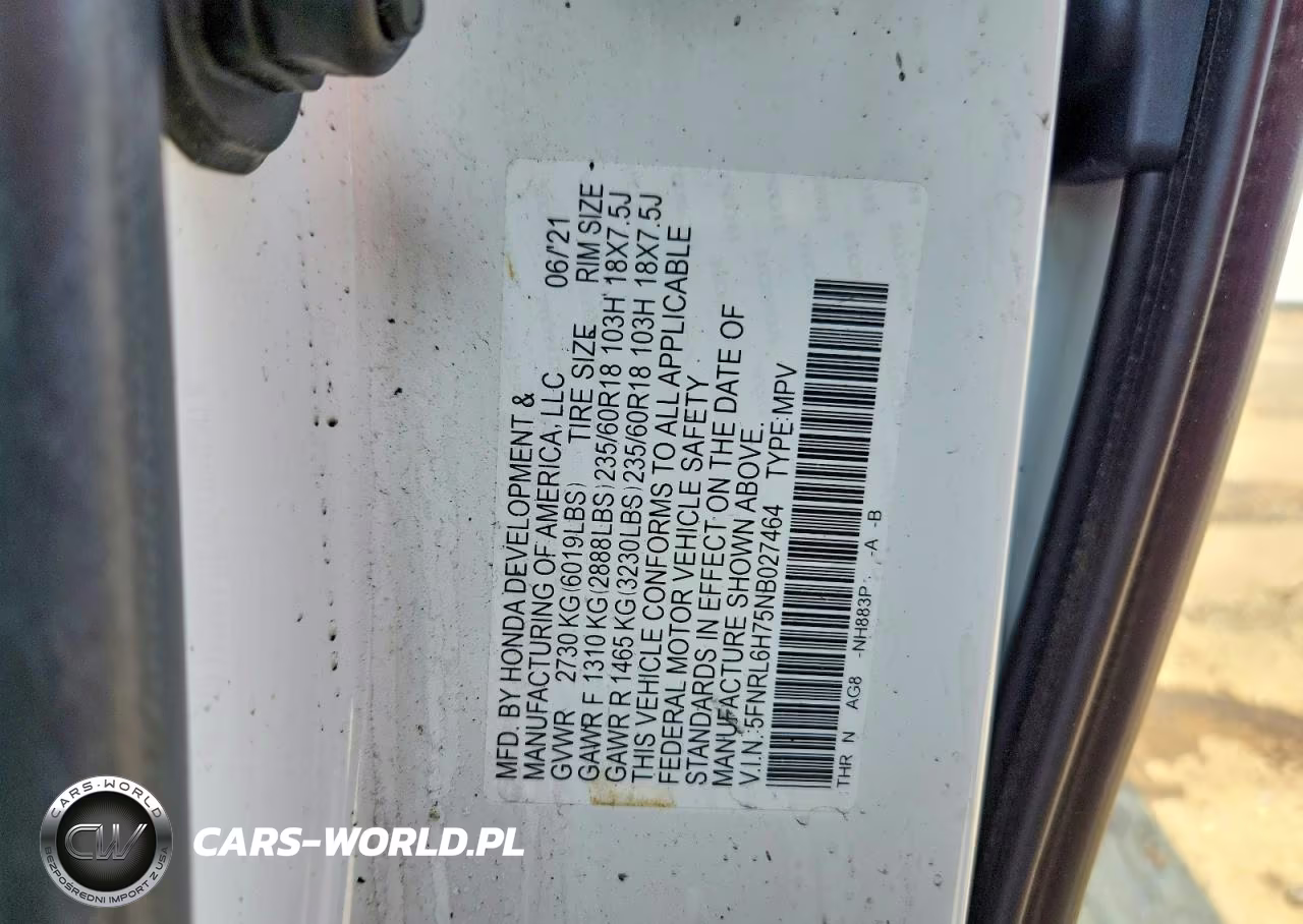 2022 Honda Odyssey Exl VIN:5FNRL6H75NB027464 - 13