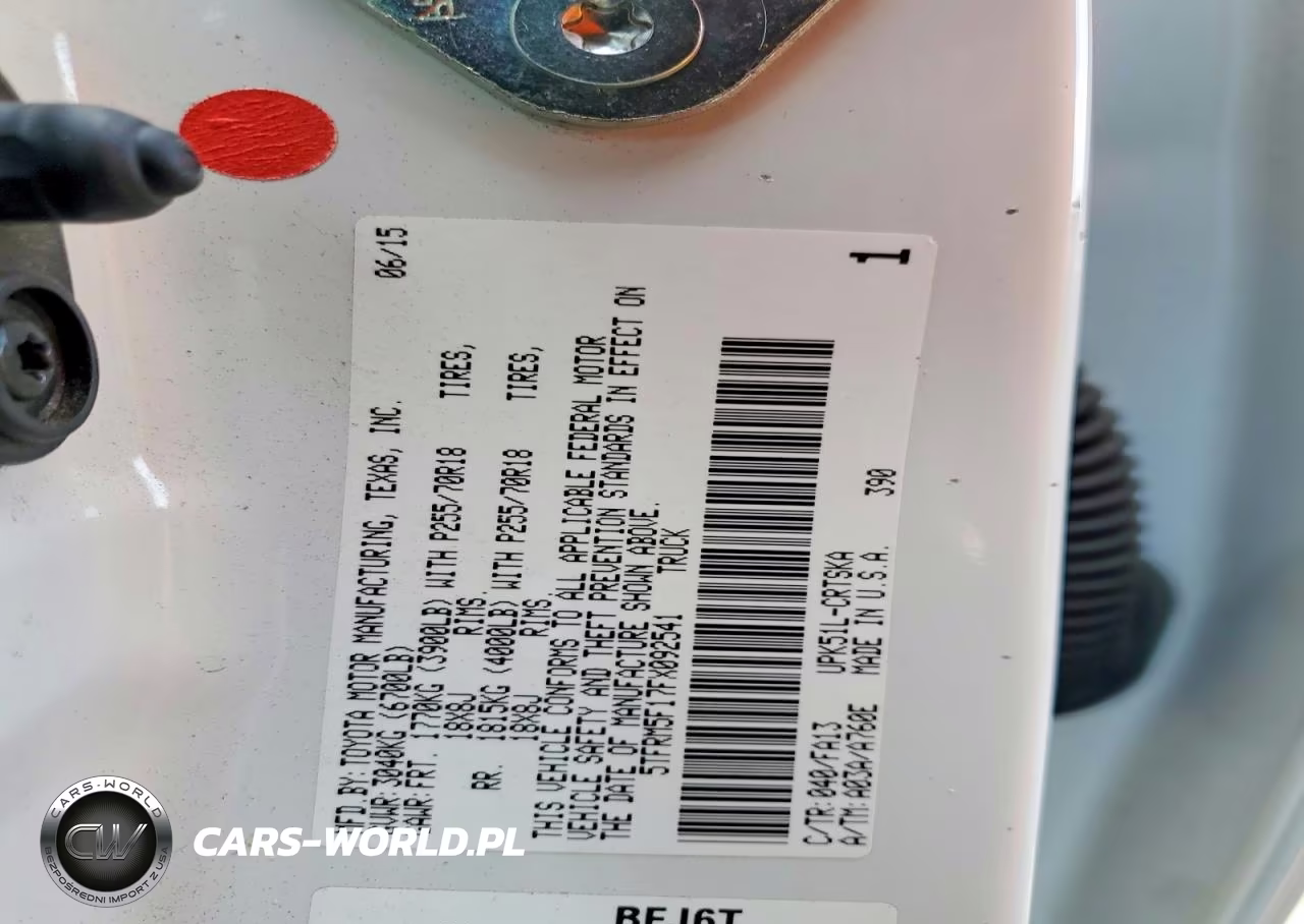 2015 Toyota Tundra Sr VIN:5TFRM5F17FX092541 - 12