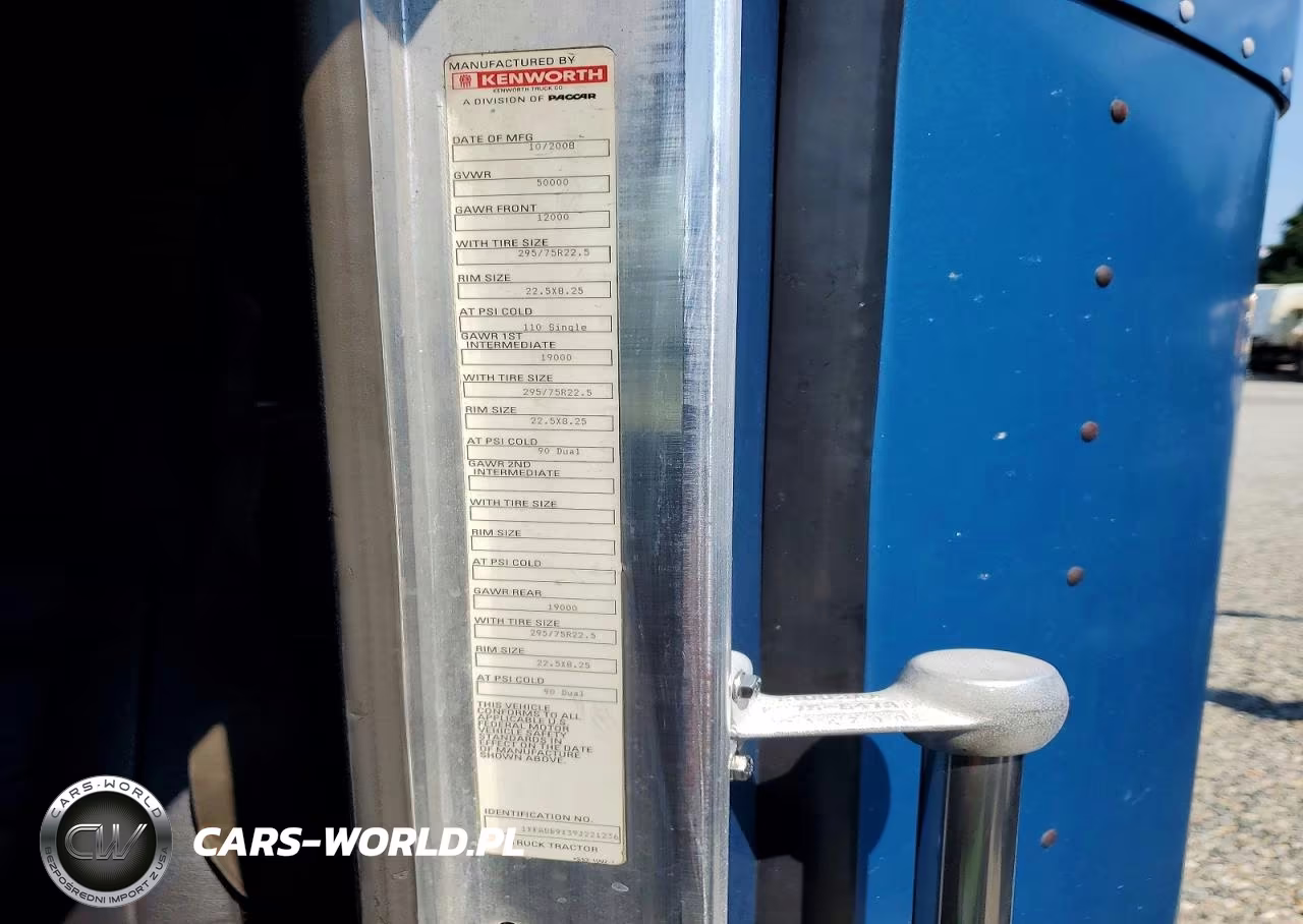 2009 Kenworth Construction T660 VIN:1XKADB9X39J221236 - 12