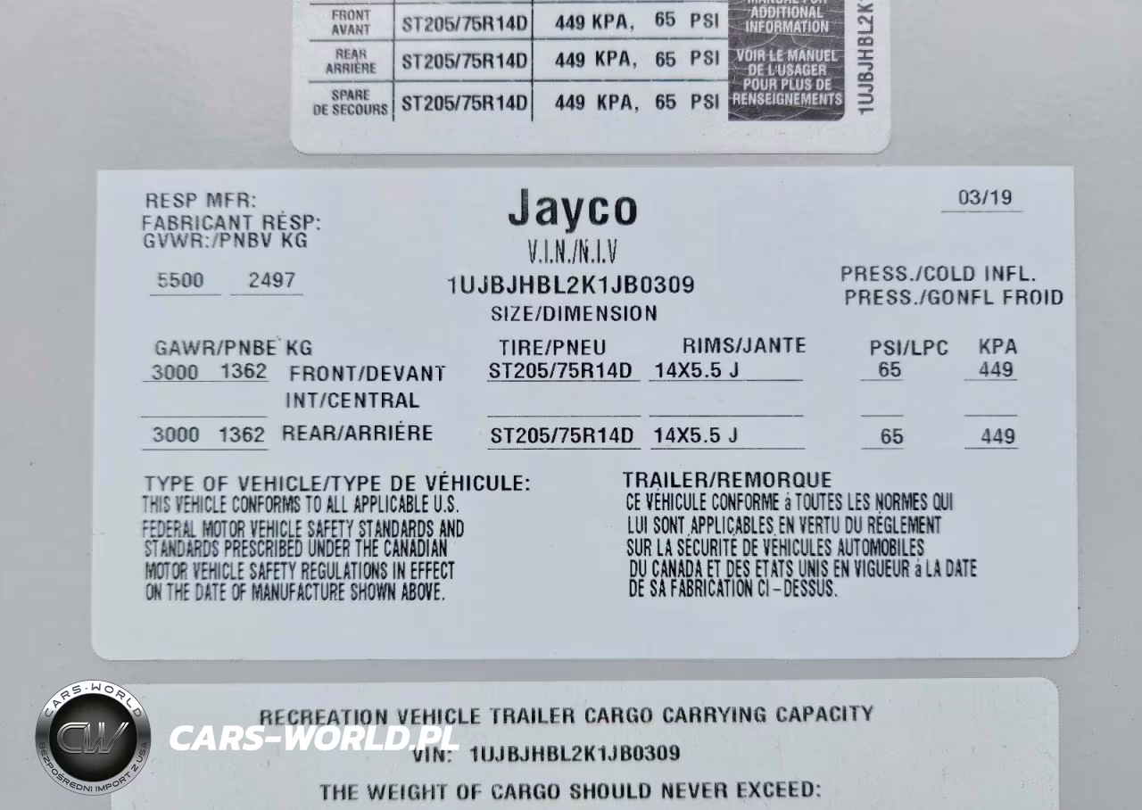2019 Jayco Jay Feather Camper VIN:1UJBJHBL2K1JB0309 - 10