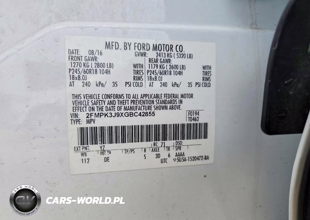 2016 Ford Edge Sel VIN:2FMPK3J9XGBC42855 - 12