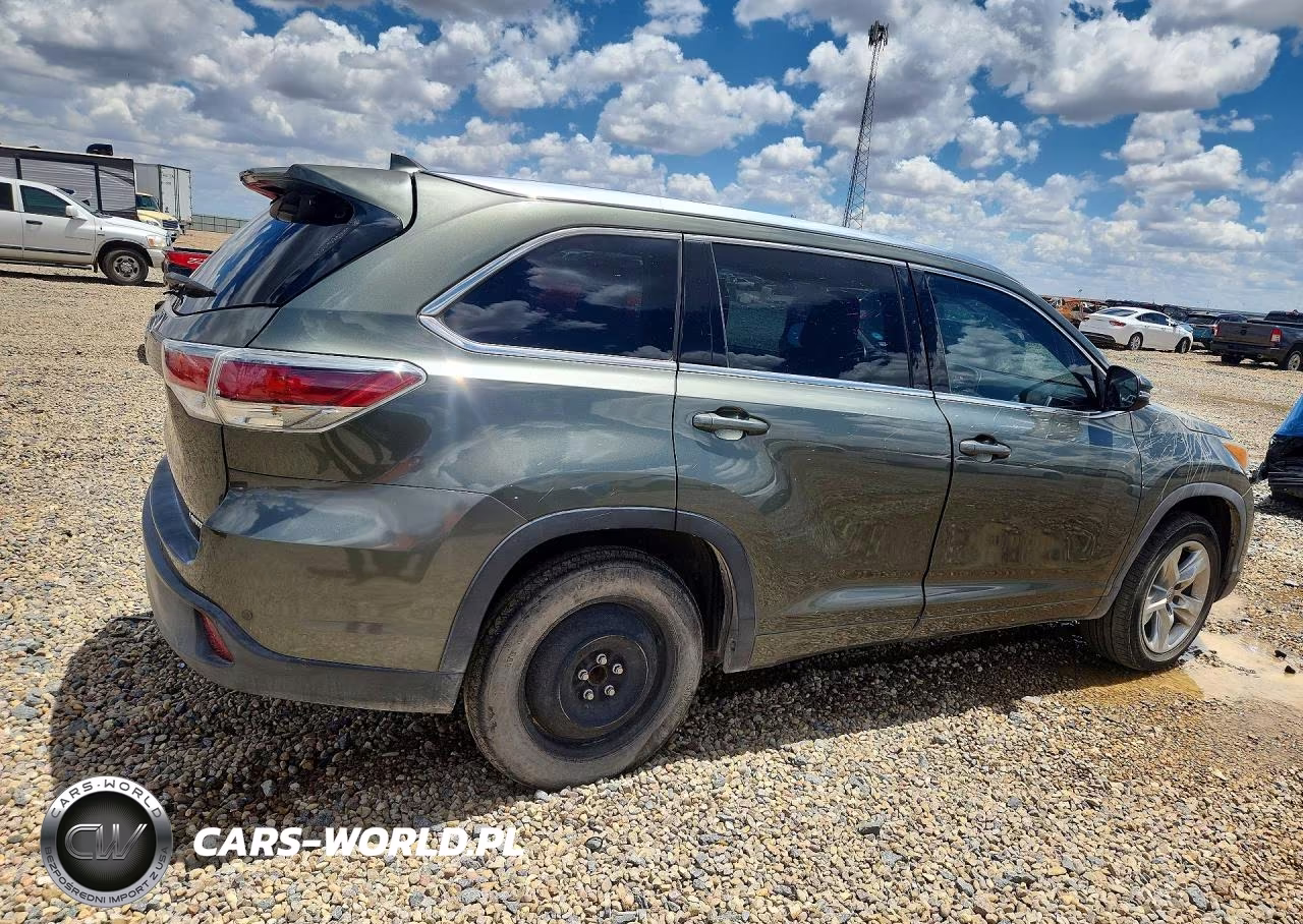 2014 Toyota Highlander Limited VIN:5TDYKRFHXES015592 - 3