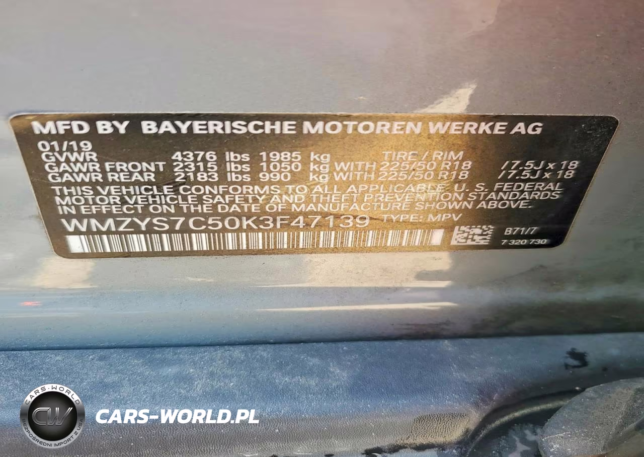 2019 Mini Cooper Countryman VIN:WMZYS7C50K3F47139 - 13