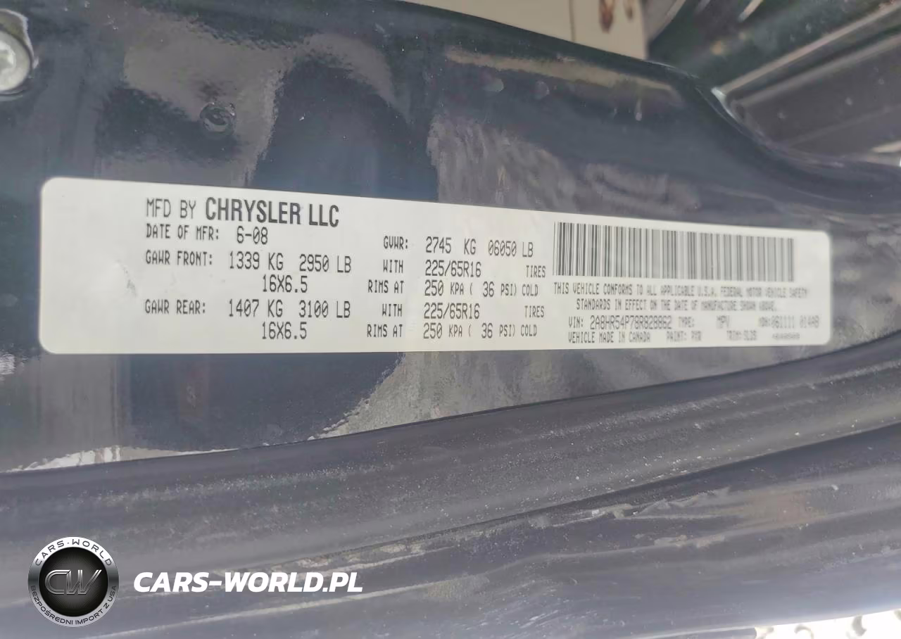 2008 Chrysler Town & Country Touring VIN:2A8HR54P78R828862 - 12