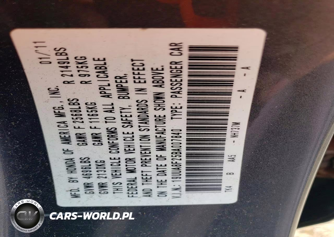 2011 Acura Tl VIN:19UUA8F25BA007840 - 12