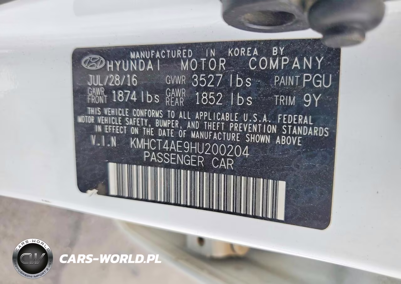 2017 Hyundai Accent Se VIN:KMHCT4AE9HU200204 - 12