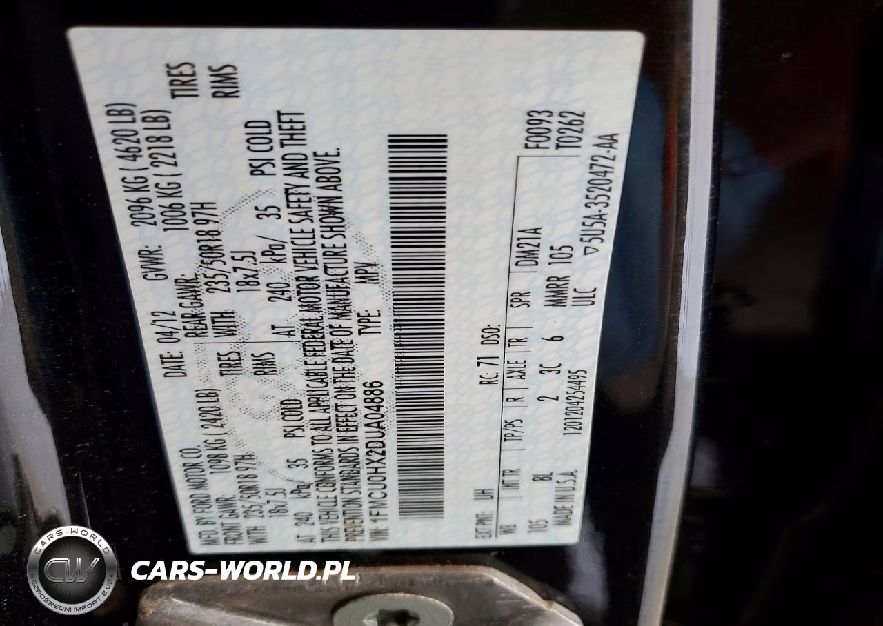 2013 Ford Escape Sel VIN:1FMCU0HX2DUA04886 - 13