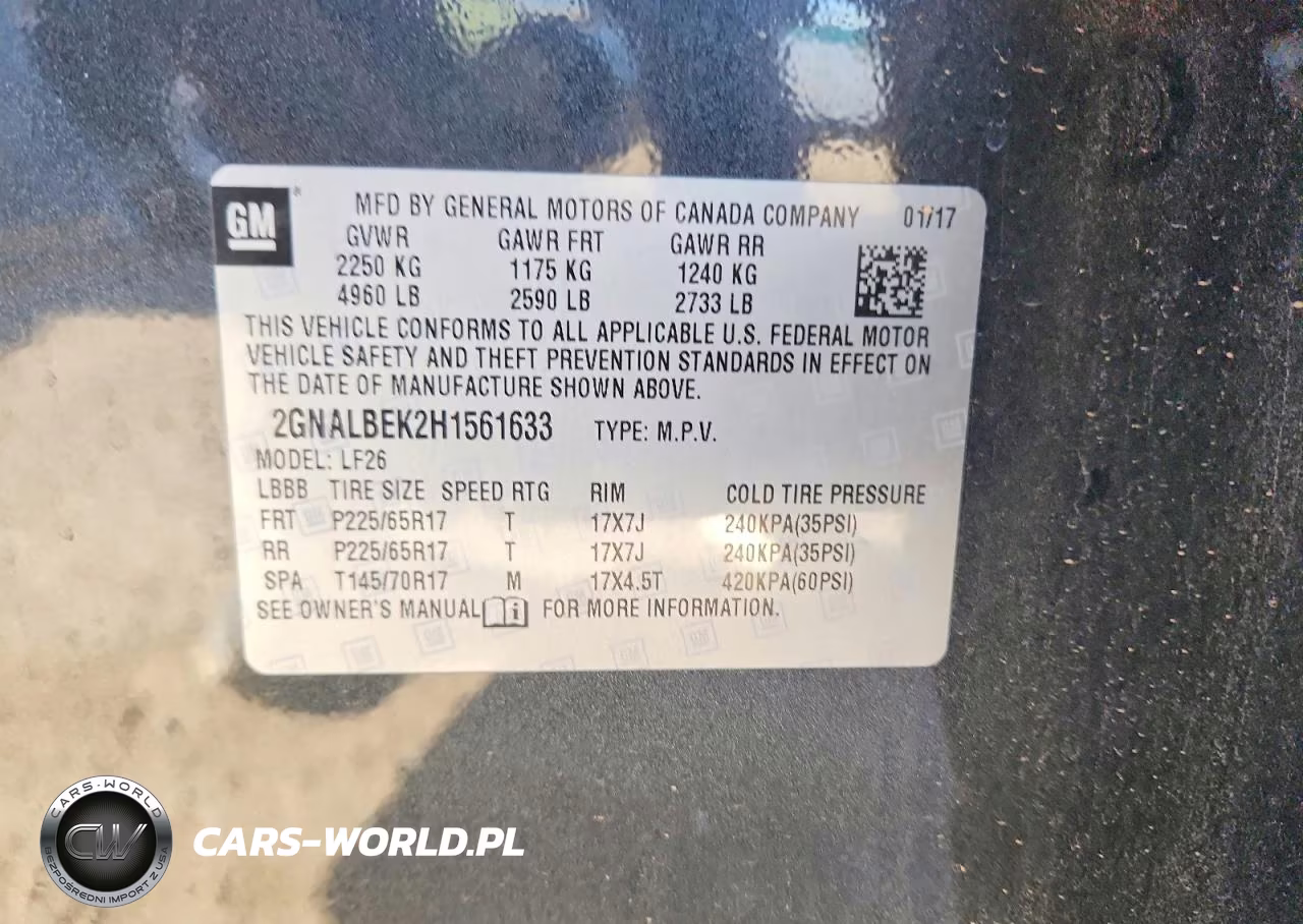 2017 Chevrolet Equinox Ls VIN:2GNALBEK2H1561633 - 14